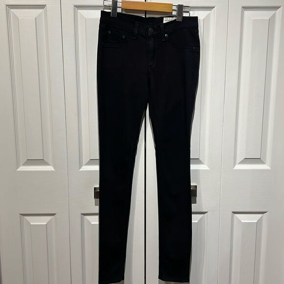 Rag & Bone Black‎ Skinny Legging Jeans Pants Size 27 - Picture 1 of 10